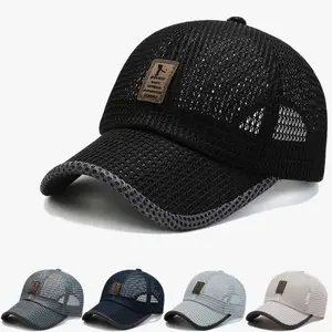 Heren Mesh Cap Buiten Ademend Groot Mesh Winnen De Bid Baseball Hat Zonnebrandcrème Casual Sporteend Tongpet