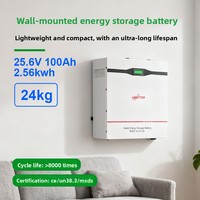 Batterie LiFePO4 UBETTER QGL-1230 100Ah 200Ah murale pour stockage d'énergie domestique PV 2.5KWH 25.6V CAN Solaire, stock PL Chine