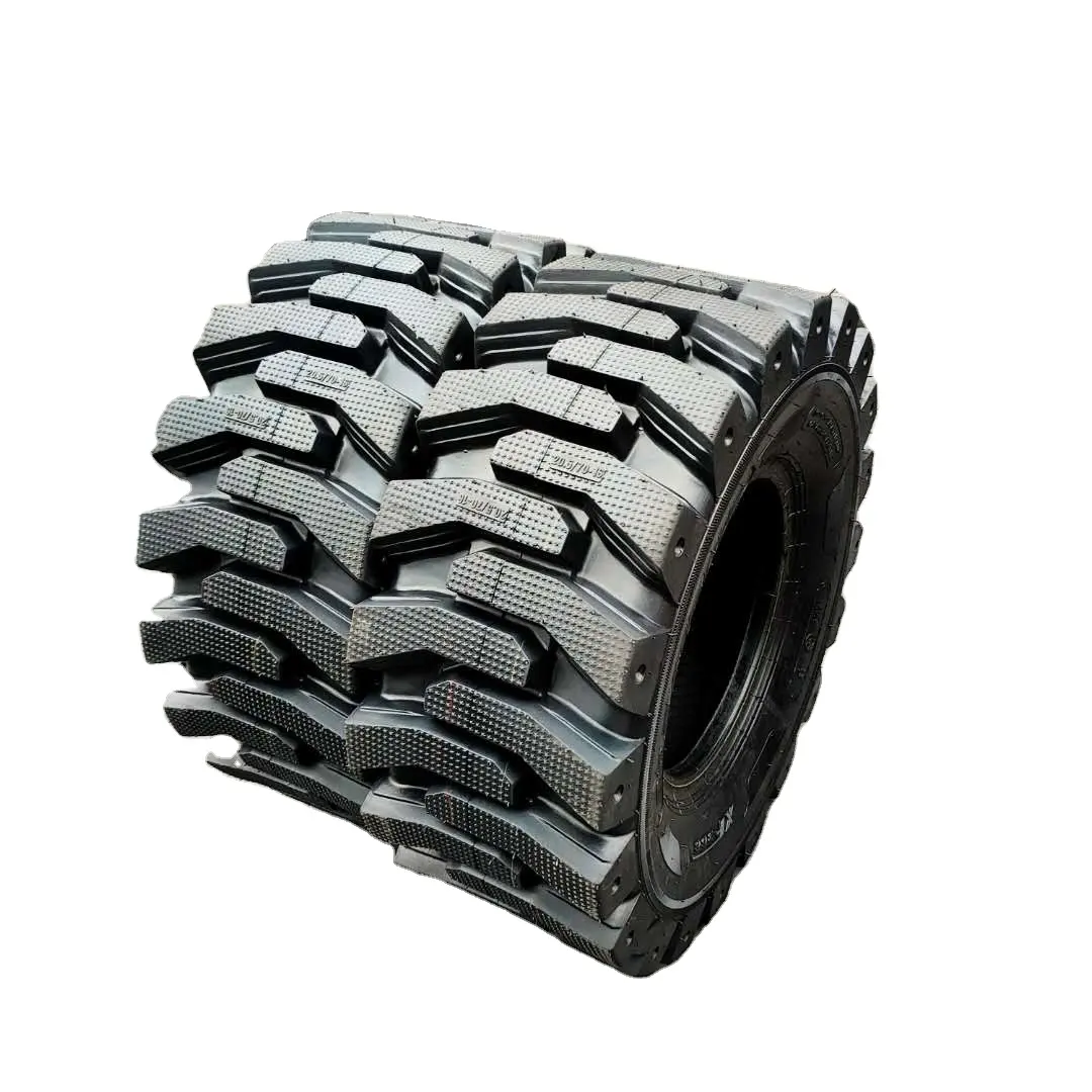 Chinese Forklift tyre 20.5/70R16 16/70R24 16/70R20 deepened pattern depth of 6.5 half solid heavy loader tyres