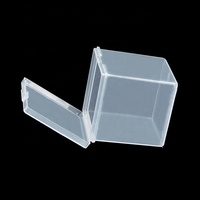 Z558 Transparent Rectangle Boîte De Rangement Logo Personnalisé PP Emballage En Plastique pour Boucles D'oreilles et Bagues Usine En Gros
