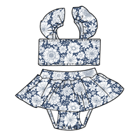 Vente en gros de maillots de bain deux pièces d'été pour filles de boutique Impression personnalisée Robe de bain de haute qualité Maillot de bain respirant et mignon