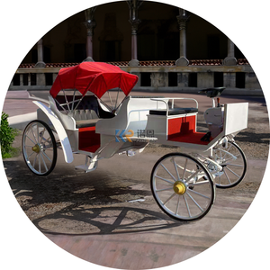 Chariot à 4 passagers Royal Horse Carriage <span class=keywords><strong>Deluxe</strong></span> Pumpkin Carriage Buggy Drivable Sightseeing Horse Buggy For Bride Wedding - Product Image 6