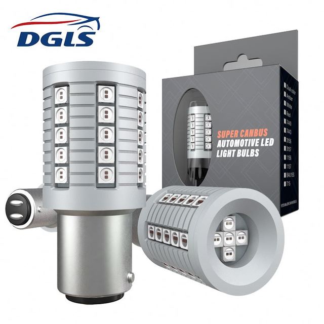 DGLS Led 7440 7443 W21w W21/5w S25 1156 1157 Ba15s P21w Bay15d Bau15s Py21w Lamp Brake Turn Signal Light T20 Led Canbus Bulb