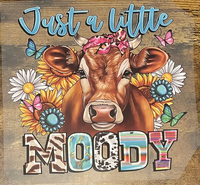 Autocollants thermocollants pour sérigraphie, transferts vinyle, motif tête de vache style Heifer, transferts DTF personnalisés