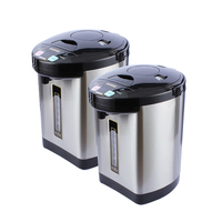 Bouilloire Électrique Professionnelle 5L en Acier Inoxydable avec Distributeur 3 Voies pour Écoles, Salles de Personnel et Cantines