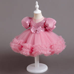 Vestido <span class=keywords><strong>de</strong></span> Princesa <span class=keywords><strong>para</strong></span> Niña, Vestido Rojo <span class=keywords><strong>de</strong></span> Fiesta <span class=keywords><strong>para</strong></span> <span class=keywords><strong>Niñas</strong></span> <span class=keywords><strong>de</strong></span> 4 Años, Tirantes Finos, Lazo, Algodón Mezclado - Product Image 2