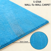 Moquette hôtelière mur à mur en rouleau, à boucles, à poils coupés, tuftée, unie, pour la maison