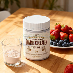 Complément alimentaire de qualité alimentaire : Poudre de collagène marin et bovin hydrolysé (peptides) pour la santé des cheveux, des ongles, de la peau et des articulations chez l'adulte – Vrac - Product Image 4