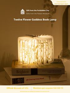 Lampe de livre moderne <span class=keywords><strong>et</strong></span> écologique, Cité interdite, Taobao, Douze dieux des fleurs, Musée, Veilleuse, Cadeau pour la fête des enseignants, Anniversaire, Batterie - Product Image 2