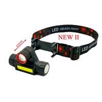 2025 produk baru lampu depan LED isi ulang dengan fungsi Zoom IP54 USB-C tahan air pengisian-cepat gratis pengiriman paket kustom