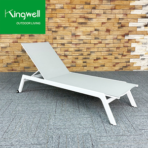 Precio al por mayor, juego de muebles de piscina comercial, tumbonas de playa portátiles de aluminio impermeables, tumbonas apilables, patio, <span class=keywords><strong>Hotel</strong></span> - Product Image 4