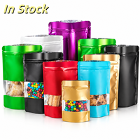 Sacs d'emballage personnalisables en aluminium mat autoportants pour snacks et noix, en PET, pour la vente en gros - Packfortune