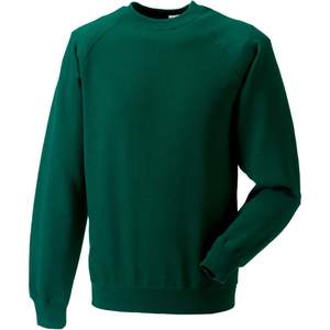 Sweat-shirt personnalisé en couleurs classiques, anti-froissement, avec broderie 3D, impression sérigraphique disponible, XXS 6XL - Vert bouteille - Taille L - Product Image 4