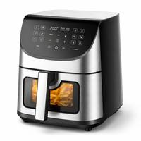 Four à air chaud intelligent avec panneau tactile, personnalisable avec logo, cuisson rapide, friteuse à air OEM