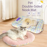Coussin pour chien et chat double face toutes saisons, grand espace, toucher doux, chaud et romantique, décoration intérieure, base antidérapante