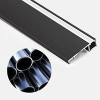 Garniture décorative Plinthe en alliage d'aluminium Plinthe Bandes d'angle en aluminium Bandes de couverture de transition pour plancher