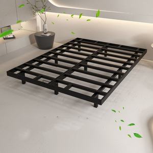 <span class=keywords><strong>Cama</strong></span> de Hierro Forjado Gruesa de Estilo Moderno Personalizado, <span class=keywords><strong>Cama</strong></span> de Metal Tamaño Queen, <span class=keywords><strong>Cama</strong></span> Flotante Plegable con Masaje para Hotel, Escuela, Dormitorio - Product Image 3