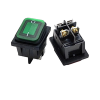 Interrupteur à bascule étanche intégré KCD4, prix de gros, 16A 220V, auto-bloquant ON-OFF, quatre broches, deux vitesses, à visser avec voyant lumineux