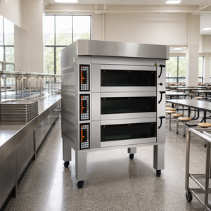 Four à pâtisserie à plusieurs niveaux, four électrique à plusieurs niveaux avec 2 niveaux et 4 plateaux pour la production quotidienne de croissants - Product Image 4