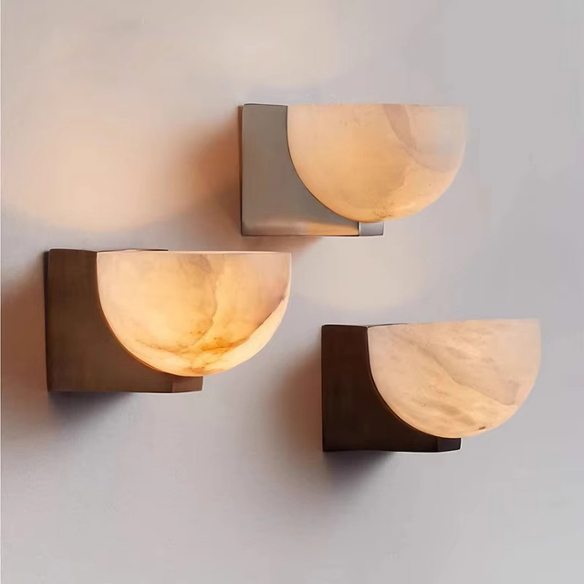 Creative Design Nordic Decorative Wall Lamps Alabaster Wall Light LED Indoor Lighting Marble Wall Light for Living Room Hotel