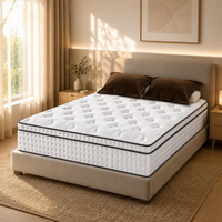 Matelas hybride à ressorts compressible et enroulable