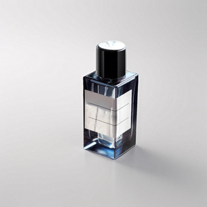 Bouteille de parfum en verre noir vintage rectangulaire de 50ml couvercle en plastique portable vide de <span class=keywords><strong>30ml</strong></span> 100ml carré cosmétique sérigraphie par pulvérisation - Product Image 6