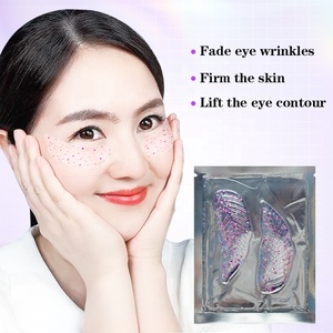 Patchs Hydrogel Anti-Âge au Collagène et aux Feuilles de Glitter Violettes, Hydratants, Anti-<span class=keywords><strong>Cernes</strong></span> et Anti-Poches, à Base d'Algues et d'Herbes, Marque Privée - Product Image 3