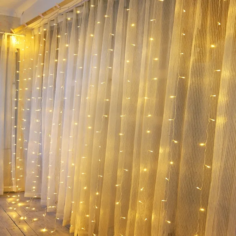 8 модос в окне carambano hada luces de cortina LED para bodas de Navidad decoracion de sala de праздники