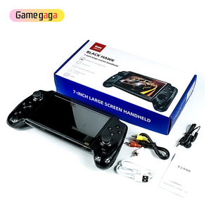 เครื่องเล่นเกมพกพา X X20 หน้าจอ HD 7 นิ้ว รองรับคอนโทรลเลอร์แบบมีสายคู่ รองรับหลายอีมูเลเตอร์  รองรับการเชื่อมต่อ AV ออกกับทีวี  เครื่องเล่นเกมอาร์เคดแบบพกพาสไตล์เรโทร - Product Image 5