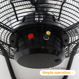 Ventilador de Piso Industrial de Alta Velocidad de 14'' para Uso Comercial, Ventilador de Piso Metálico Ff14-1, Venta al Por Mayor de Fábrica - Product Image 4