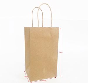 Bolsas de Papel Kraft Personalizadas al por Mayor con Logotipo para Llevar Café, Leche y Bebidas, con Asa Larga, Impresión Offset, Materiales Reciclados - Product Image 6