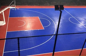 TPE inteligente enclavamiento portátil cancha deportiva azulejos Material PP plástico azulejos temporales baloncesto suelo al aire libre - Product Image 2