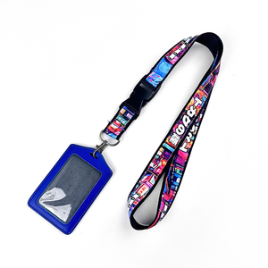 Laccetto in nylon personalizzato con logo aziendale stampato a colori per badge identificativo del personale, tessera di accesso alle mostre - Product Image 2