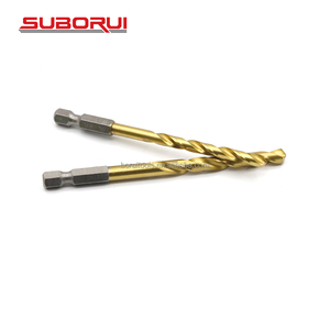 Borui tùy chỉnh khoan bit nhà sản xuất Titan HSS 8mm M35 M2 4341 Hex Shank tác động kim loại xoắn khoan bit cho khoan kim loại - Product Image 3