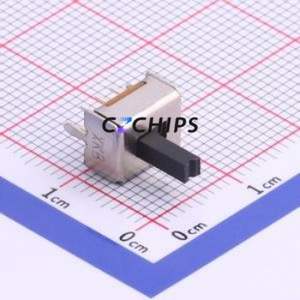 SS22D03L6 Slide Switch Through hole Component (THT) Switch Double Pole Double Throw Rectangle Pin Header PC Pin 8.6mm - Product Image 2