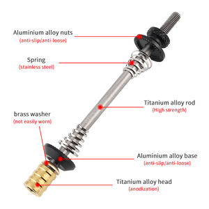 MUQZI, cubo de rueda de bicicleta de aleación de titanio, palanca de liberación rápida, pinchos de liberación rápida para bicicleta <span class=keywords><strong>MTB</strong></span>, Clip 74/85/100/130/135mm - Product Image 4