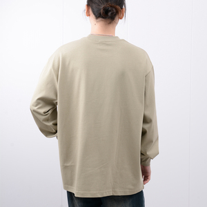 Oversized Tshirt Longsleeve T Shirt Men Custom Unisex Drop Shoulder T-shirts <strong>Long</strong> <strong>Sleeve</strong> <strong>Cotton</strong> T-shirt For Men Tee Shirts - Product Image 3