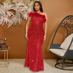 Женское вечернее платье с открытыми плечами - Product Image 3