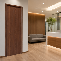 Porte intérieure insonorisée moderne en MDF avec âme en nid d'abeille 30x80 avec cadre pour chambre et hôtel