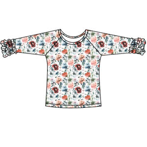 Qingli Chemises Et Hauts Pour <span class=keywords><strong>Bebe</strong></span> ODM Filles Nouveau-Né À Manches Longues Avec Volant En Gros Style Décontracté Bébé Tops - Product Image 5