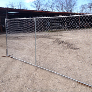 1,83*3,65 M American Galvanized Temp <span class=keywords><strong>Femce</strong></span> Construction Chain Link Panel Cercado temporal - Product Image 2