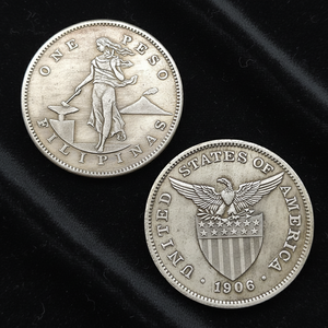 1906 Filipijnen 1 Peso (Amerikaanse administratie) antieke stijl herdenkingsmunten, geschenken, woondecoratie - Product Image 2