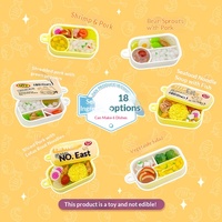 YD TOYS DIY Mini Cuisine Jouet pour Enfants, Ensemble de Jeu de Rôle Écologique en Plastique ABS Non Toxique, Créatif Anti-Stress à Presser