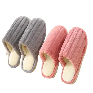 Women's Slip on Fuzzy Slippers Memory Foam House winter Slippers Outdoor Indoor Warm Plush Bedroom Shoes with Fur Lining