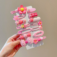 Barrettes modernes de 5 cm style nœud mignon pour filles, pinces à cheveux latérales en métal et PC, accessoires capillaires pour bébés