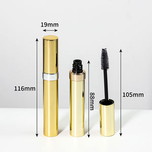 Flacon <span class=keywords><strong>de</strong></span> <span class=keywords><strong>mascara</strong></span> vide personnalisé <span class=keywords><strong>de</strong></span> 7 ml, cylindre classique, couleur argent et or, applicateur, emballage pour <span class=keywords><strong>mascara</strong></span>, conteneur pour eyeliner - Product Image 3