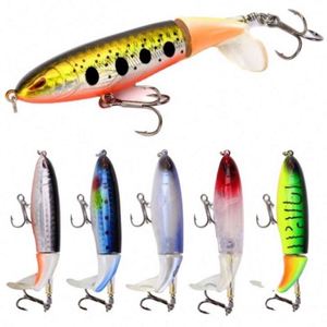 Señuelo de pesca Whopper Popper Swimbait 10cm/13g Topwater cebo Artificial cola giratoria aparejos de pesca anzuelos simulación - Product Image 1