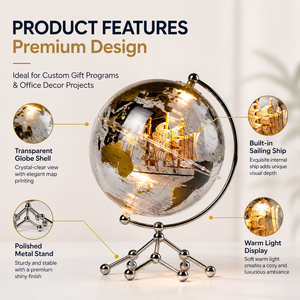 Wellfun Globe Earth Teaching Resoure Move A Vintage School Transparente World Globe Supplies - Product Image 3