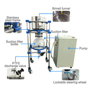 อุปกรณ์กรองสูญญากาศแบบแยกของแข็ง-ของเหลว30L เคมีตัวกรองดูดสูญญากาศภาชนะความดันจีน - Product Image 6