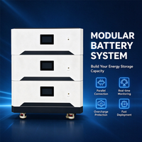 Sistem Baterai LiFePO4 Modular 15kWh 51.2V Smart BMS Kompatibel Multi-Inverter CE IEC62619 UN38.3